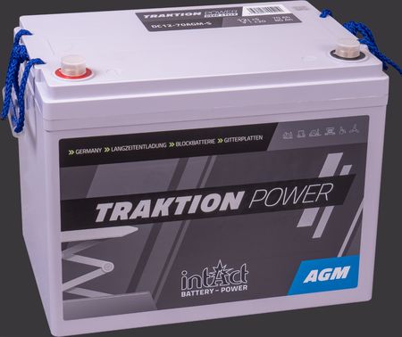 Produktabbildung Antriebsbatterie intAct Traktion-Power Deepcycle AGM DC12-70AGM-S