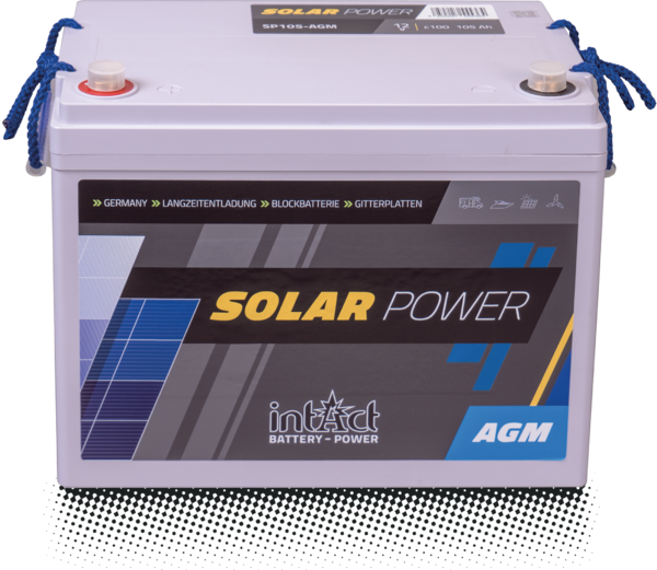 HR Solar AGM 12V 120Ah Versorgungsbatterie