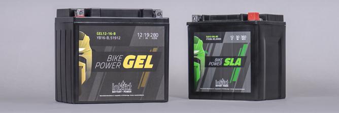 Das Bild zeigt die intAct Bike-Power GEL und die intAct Bike-Power SLA.