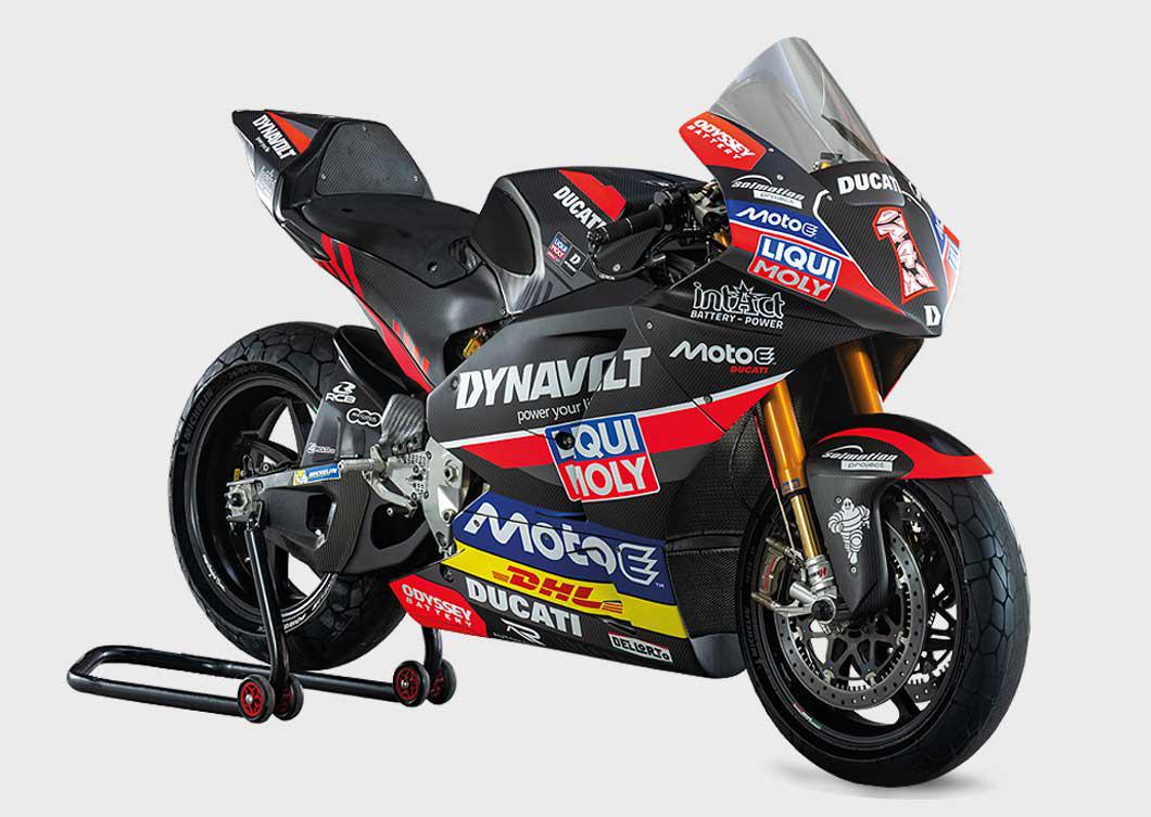 Das aktuelle MotoE-Bike vom intactGP-Team