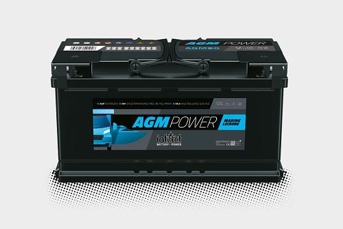 Das Bild zeigt die intAct AGM Power - Marine & Leisure vor einem grauen Hintergrund.