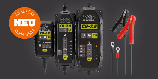 Drei Ladegeräte der intAct ChargeBox-Serie