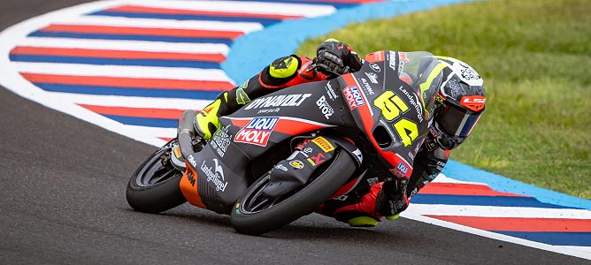 David Muñoz on his Moto3-Bike