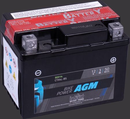 Produktabbildung Motorradbatterie intAct Bike-Power AGM 50314