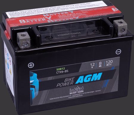 Produktabbildung Motorradbatterie intAct Bike-Power AGM 50812