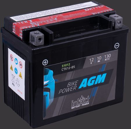 Produktabbildung Motorradbatterie intAct Bike-Power AGM 51012