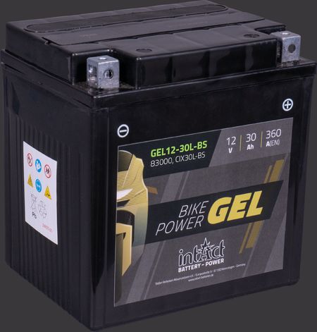 product image Motorcycle Battery intAct Bike-Power GEL GEL12-30L-BS