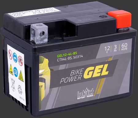 product image Motorcycle Battery intAct Bike-Power GEL GEL12-4L-BS
