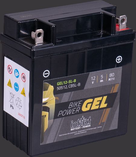 product image Motorcycle Battery intAct Bike-Power GEL GEL12-5L-B