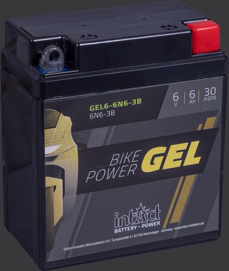 product image Motorcycle Battery intAct Bike-Power GEL GEL6-6N6-3B
