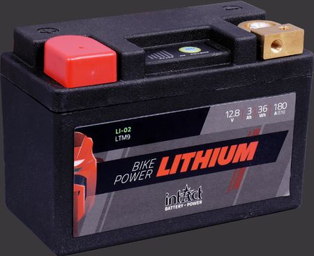 Produktabbildung Motorradbatterie intAct Bike-Power Lithium LI-02