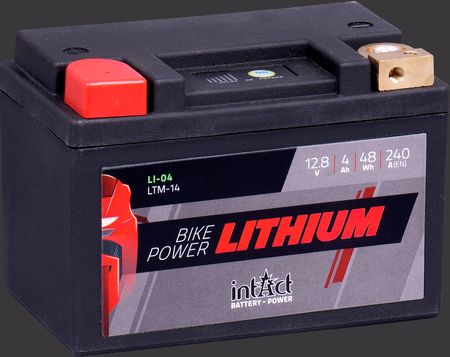 Produktabbildung Motorradbatterie intAct Bike-Power Lithium LI-04