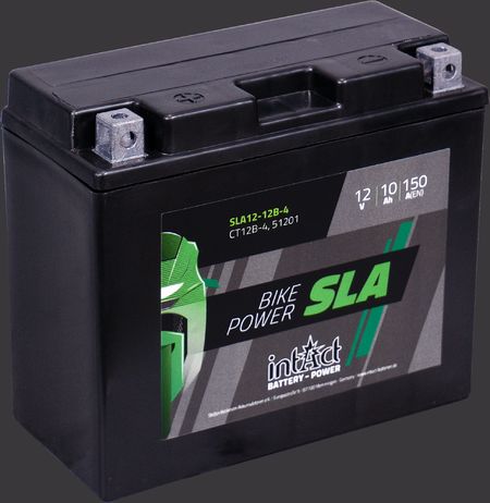 Produktabbildung Motorradbatterie intAct Bike-Power SLA SLA12-12B-4