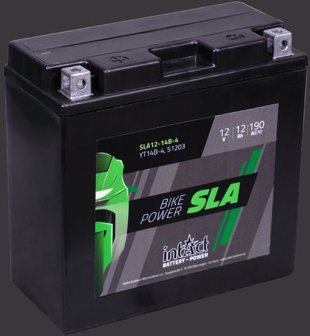 Produktabbildung Motorradbatterie intAct Bike-Power SLA SLA12-14B-4