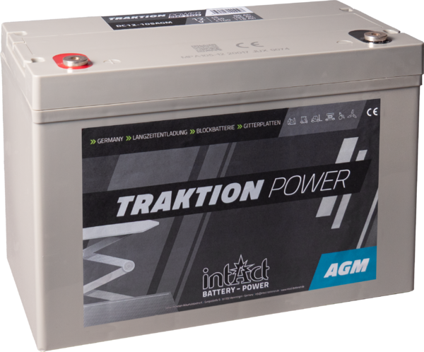intAct Traktion-Power Deepcycle AGM DC12-105AGM