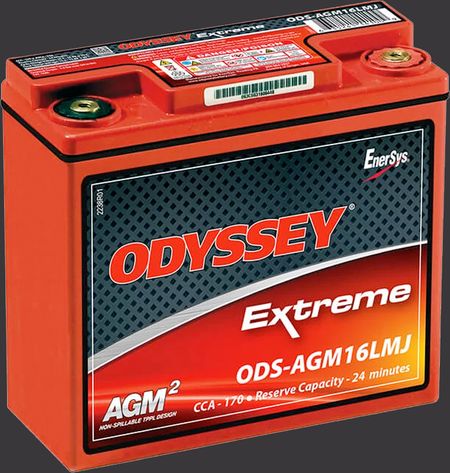 Produktabbildung Motorradbatterie Odyssey Bike ODS-AGM16LMJ