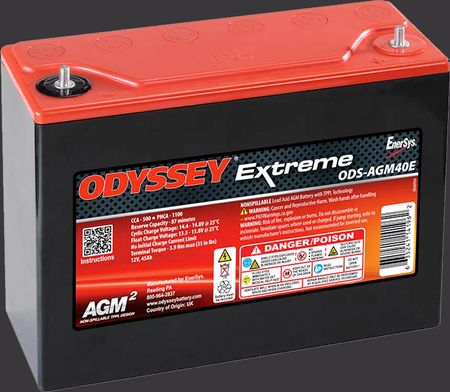 product image Motorcycle Battery Odyssey Bike ODS-AGM40E